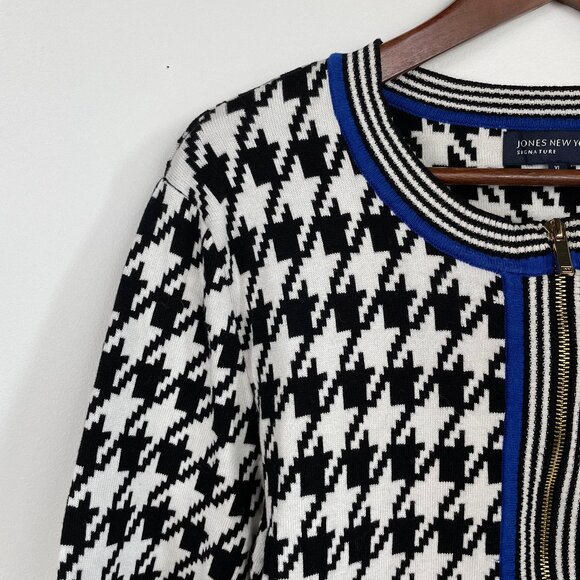 JNY Signature Houndstooth Cardigan - Picture 3 of 10